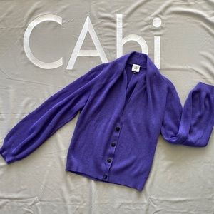 Cabi gorgeous purple shawl cardigan